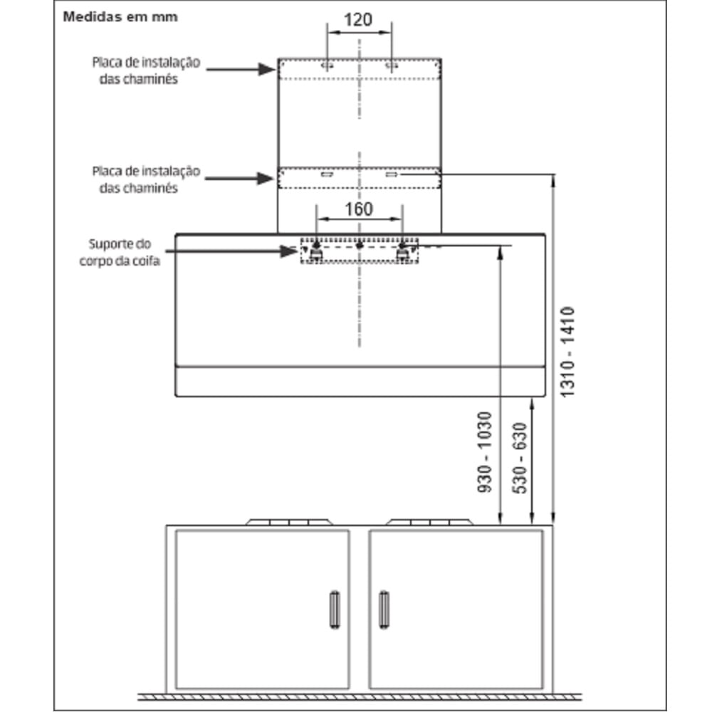 Coifa de Parede Mueller 90cm com Controle de Movimento Preta MCF0290G1 – 220 Volts - Image 10