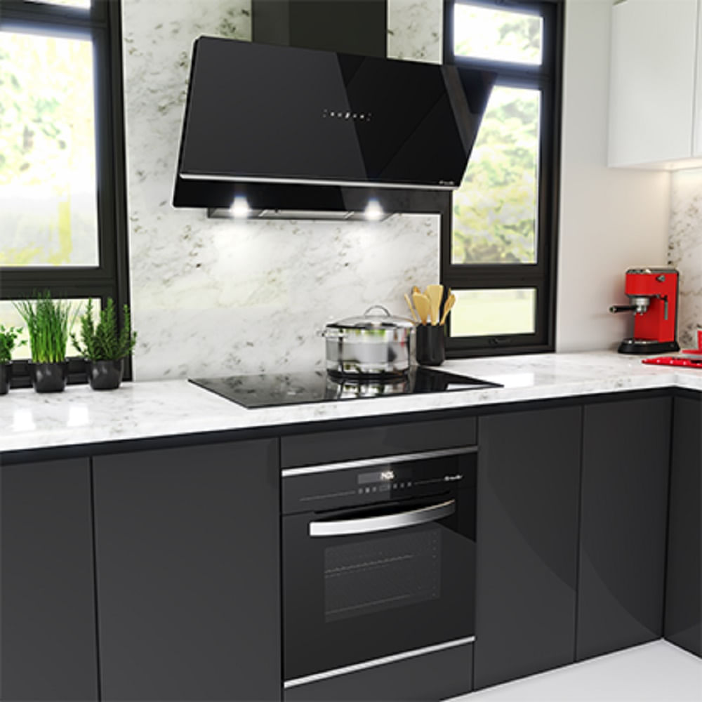 Coifa de Parede Mueller 90cm com Controle de Movimento Preta MCF0290G1 – 220 Volts - Image 8