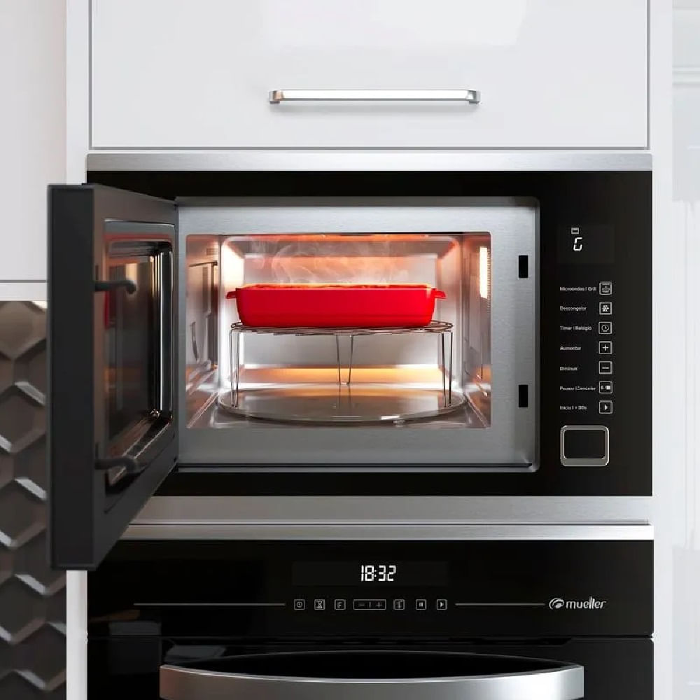 Micro-ondas de Embutir Mueller 25 Litros Preto MMO0225G1 - 220 Volts - Image 6