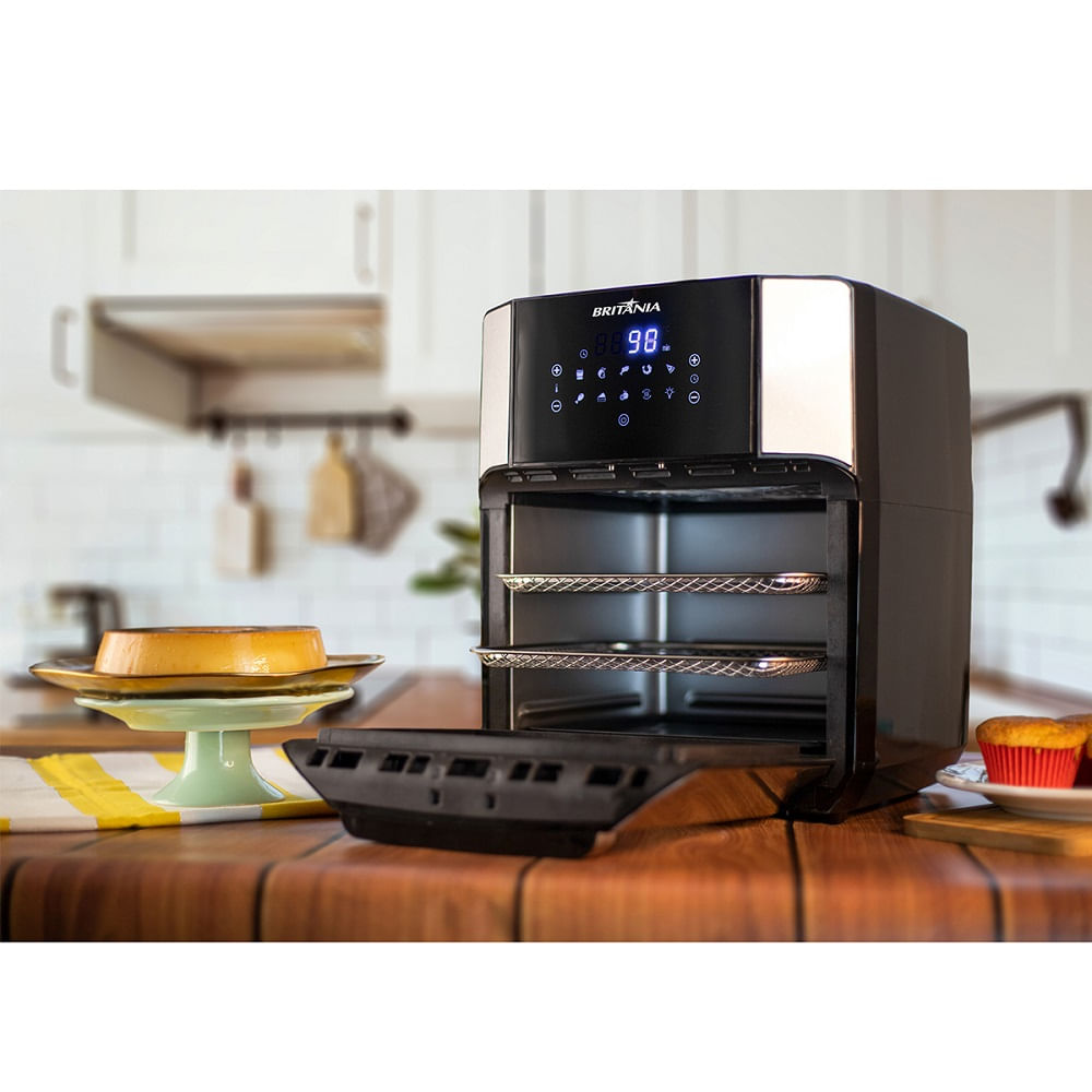 Fritadeira Britânia 12 Litros Air Fry Oven Preta BFR2100P - 127 Volts - Image 36