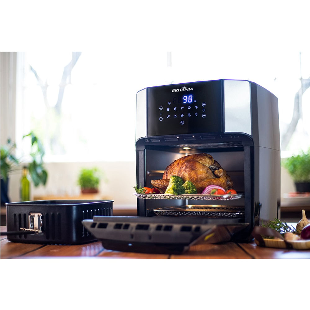 Fritadeira Britânia 12 Litros Air Fry Oven Preta BFR2100P - 127 Volts - Image 22