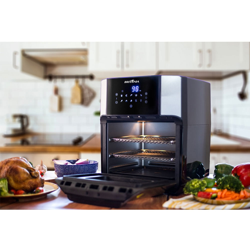 Fritadeira Britânia 12 Litros Air Fry Oven Preta BFR2100P - 127 Volts - Image 19