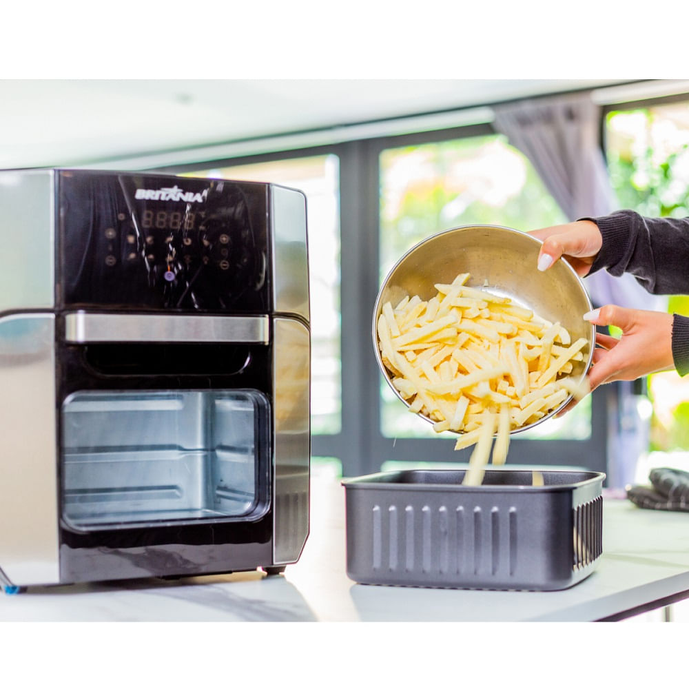 Fritadeira Britânia 12 Litros Air Fry Oven Preta BFR2100P - 127 Volts - Image 12