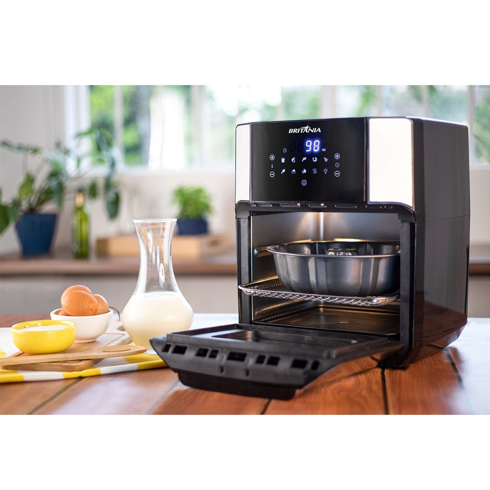 Fritadeira Britânia 12 Litros Air Fry Oven Preta BFR2100P - 127 Volts - Image 34