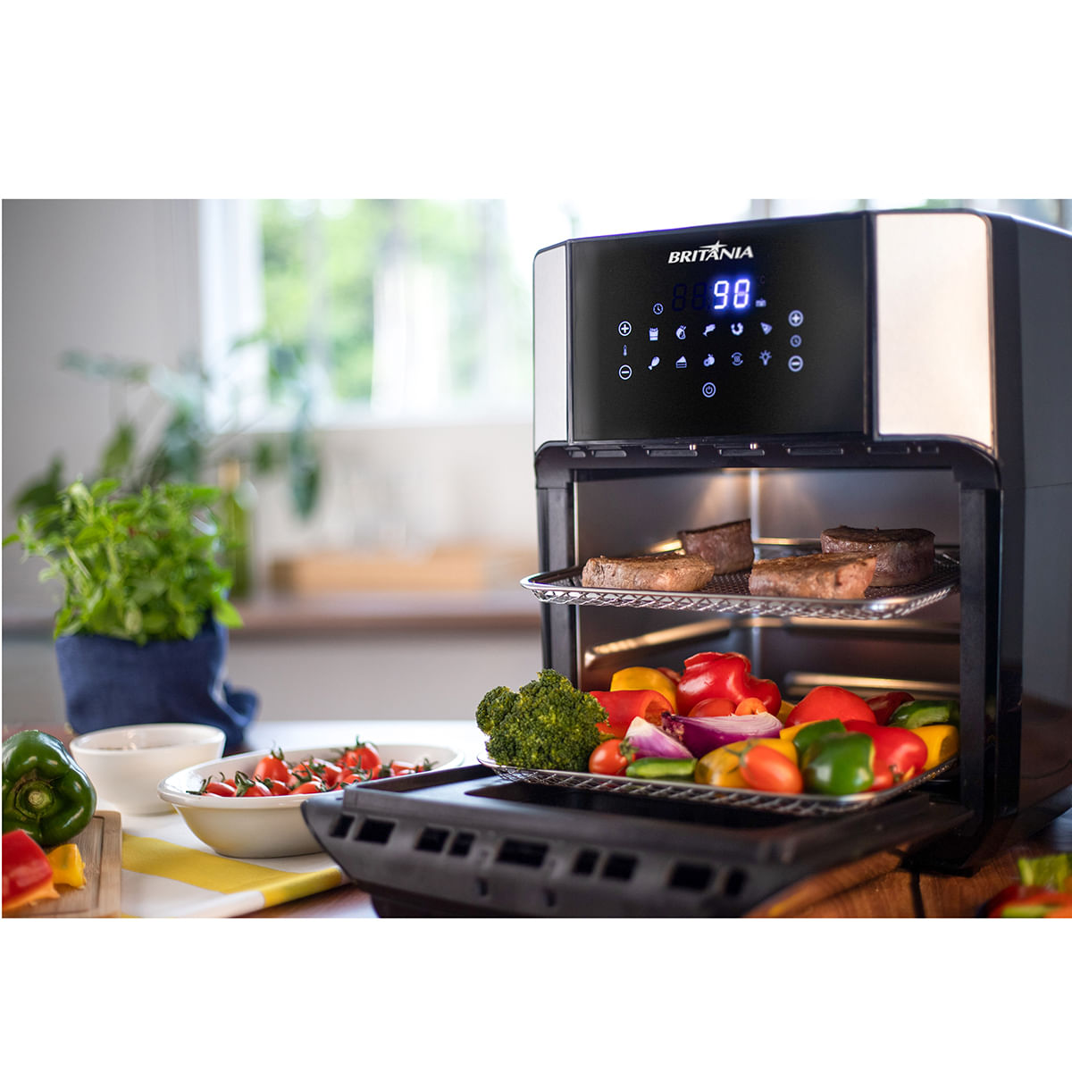 Fritadeira Britânia 12 Litros Air Fry Oven Preta BFR2100P - 127 Volts - Image 30