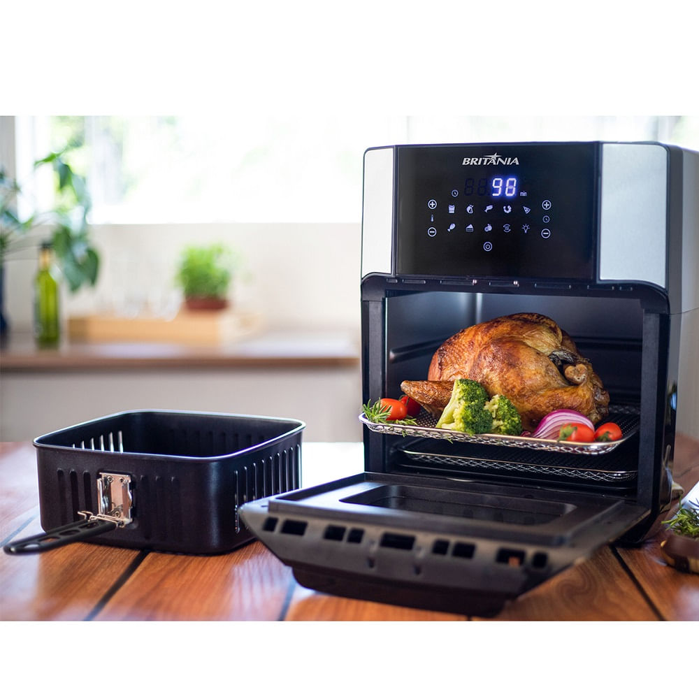 Fritadeira Britânia 12 Litros Air Fry Oven Preta BFR2100P - 127 Volts - Image 21