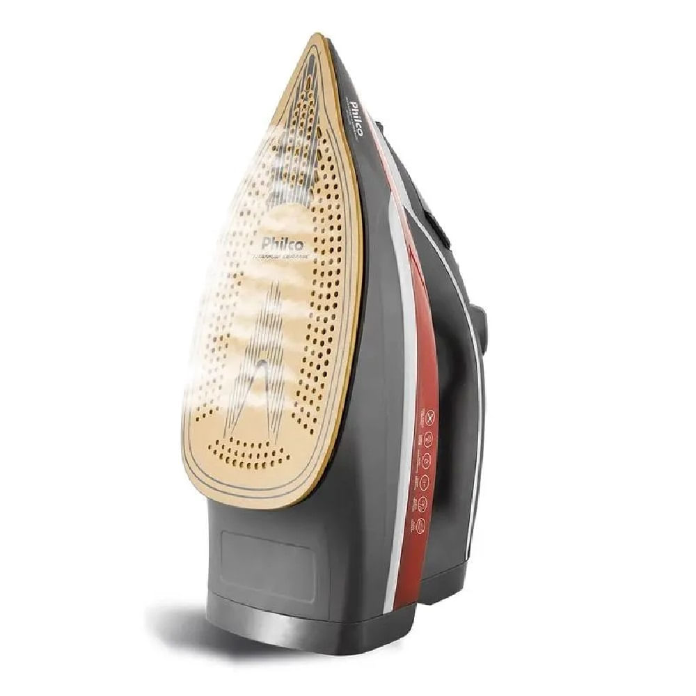 Ferro a Vapor Philco Titanium Ceramic Cinza e Vermelho PFV3200V – 220 Volts - Image 4