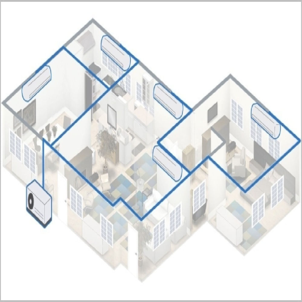 Ar Condicionado Multi Split Inverter Springer Midea 2x9.000 e 3x12.000 BTU/h Quente e Frio Monofásico 38MBPA42M5 – 220 Volts - Image 3