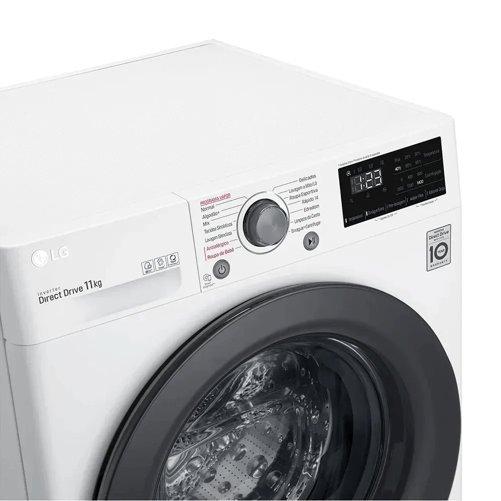 Lavadora de Roupas Smart LG 11Kg com Inteligência Artificial AIDD VC5 Branca FV3011WG4 - 127 Volts - Image 6
