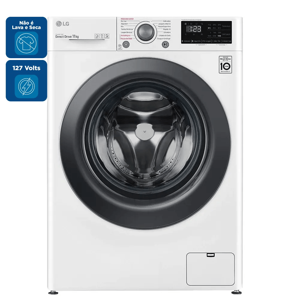 Lavadora de Roupas Smart LG 11Kg com Inteligência Artificial AIDD VC5 Branca FV3011WG4 - 127 Volts - Image 2