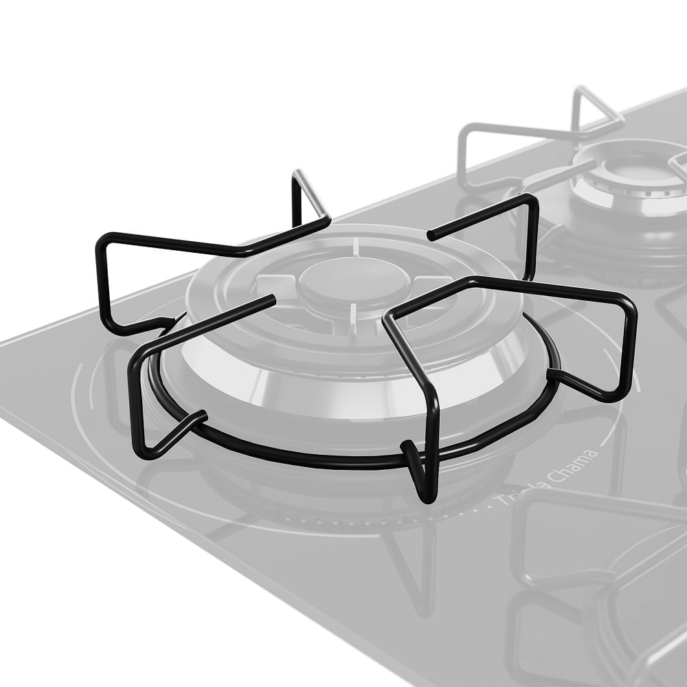 Cooktop a Gás Mueller 4 Bocas Tripla Chama Preto MCG134BG1 – Bivolt - Image 9