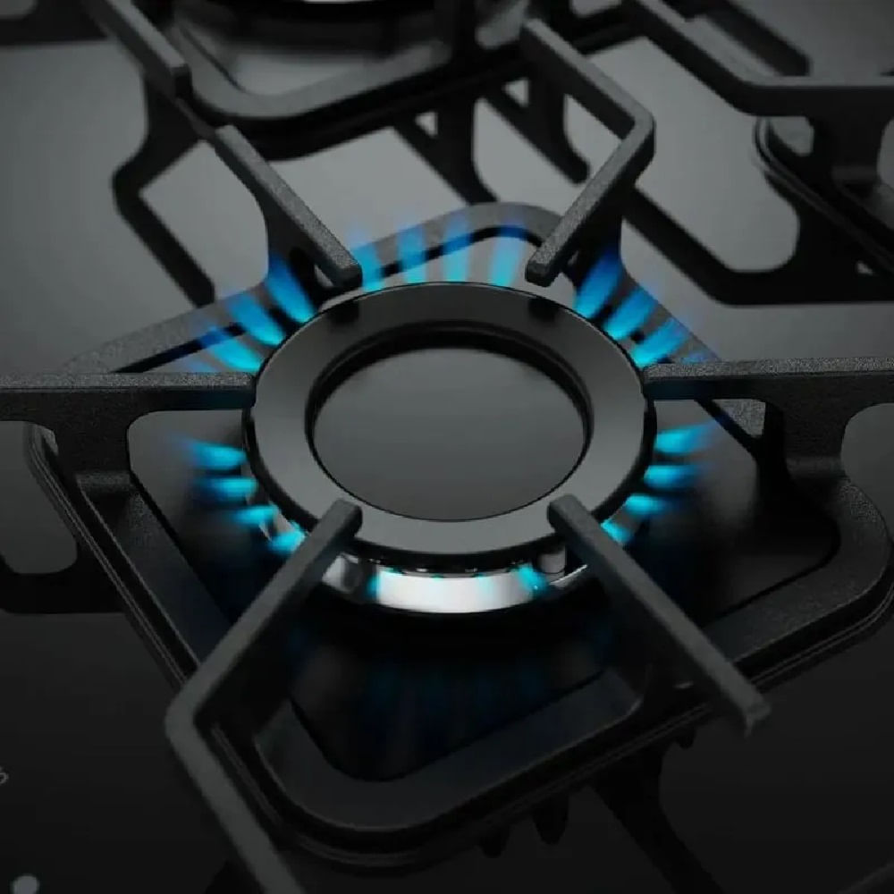 Fogão de Piso Mueller 5 Bocas Decorato Vetro Preto Fosco - Bivolt - Image 11