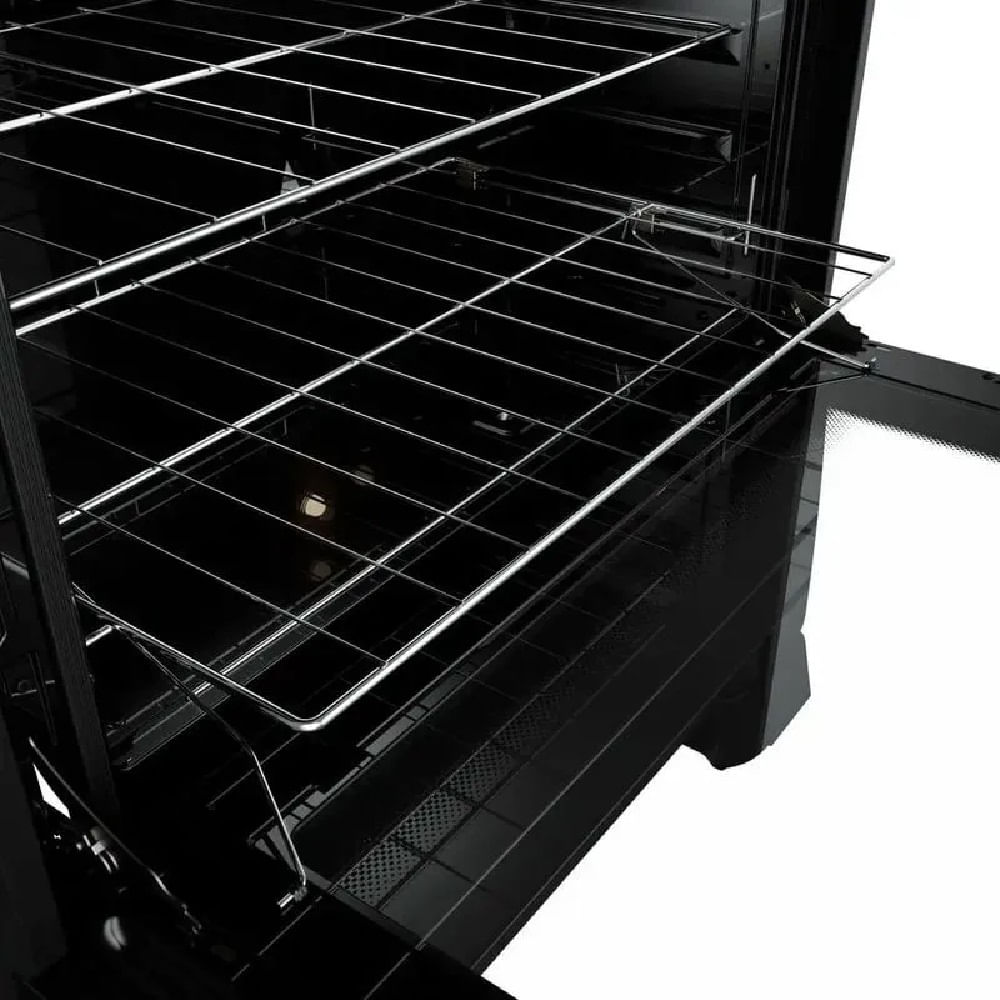 Fogão de Piso Mueller 5 Bocas Decorato Vetro Preto Fosco - Bivolt - Image 6