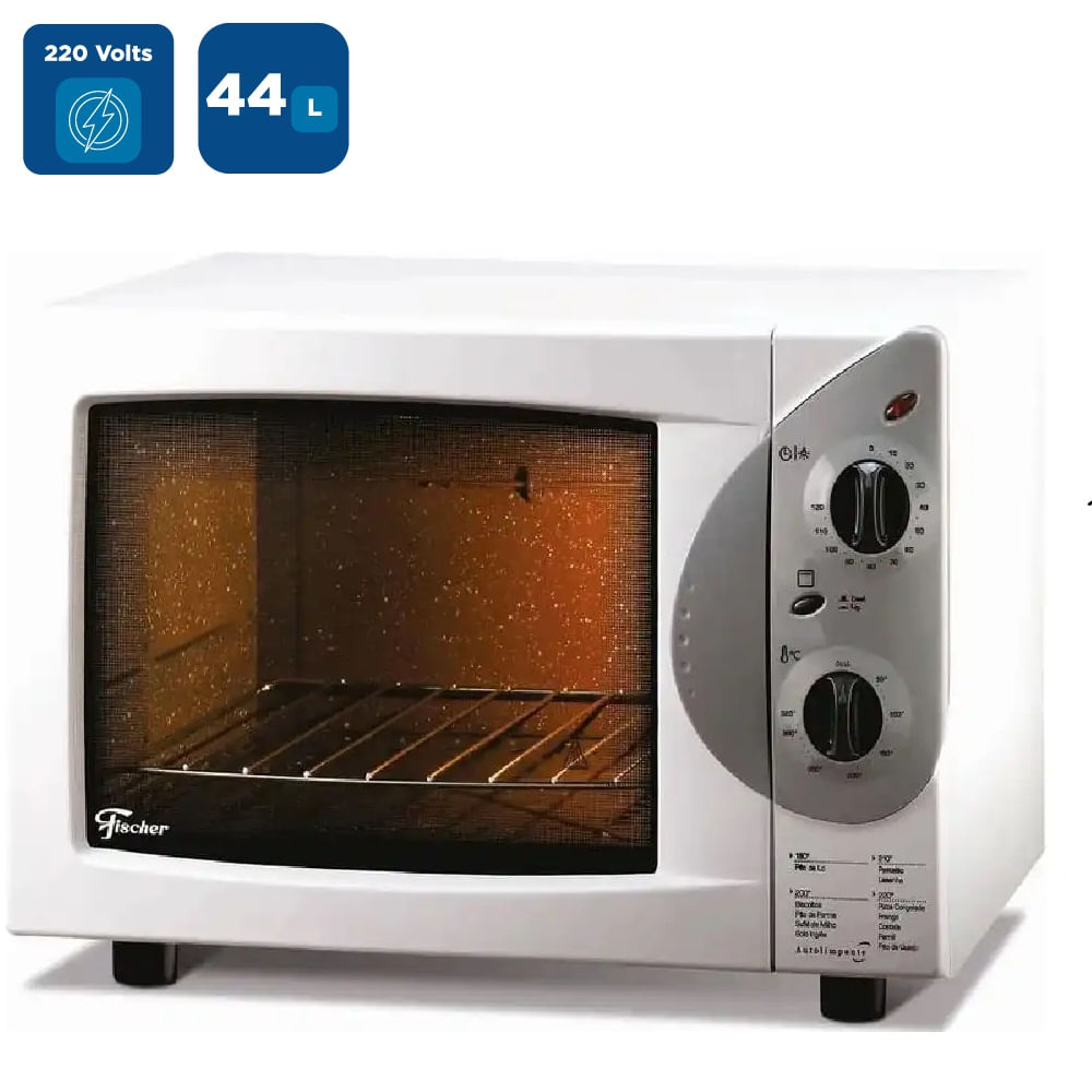 Forno Elétrico Fischer 44 Litros Grill Branco – 220 Volts - Image 2