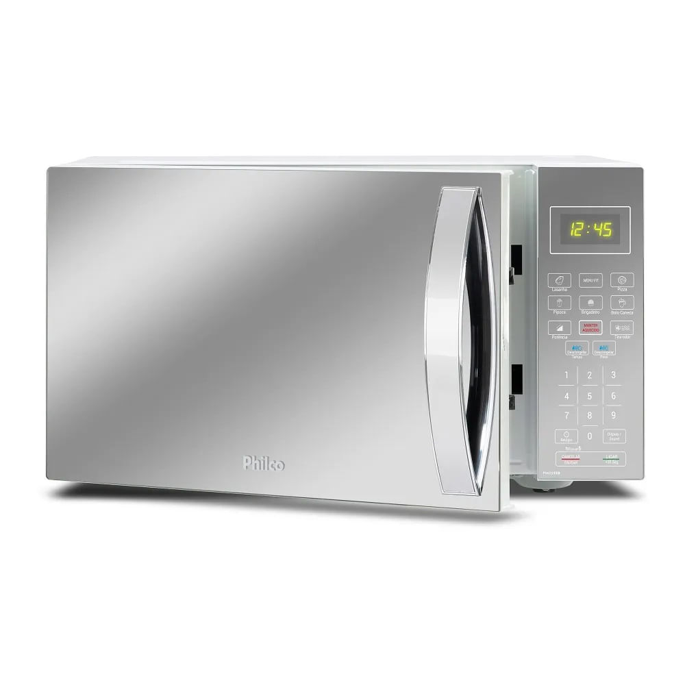 Micro-ondas Philco 28 Litros com Revestimento Limpa Fácil Espelhado Branco PMO28EB – 220 Volts - Image 6