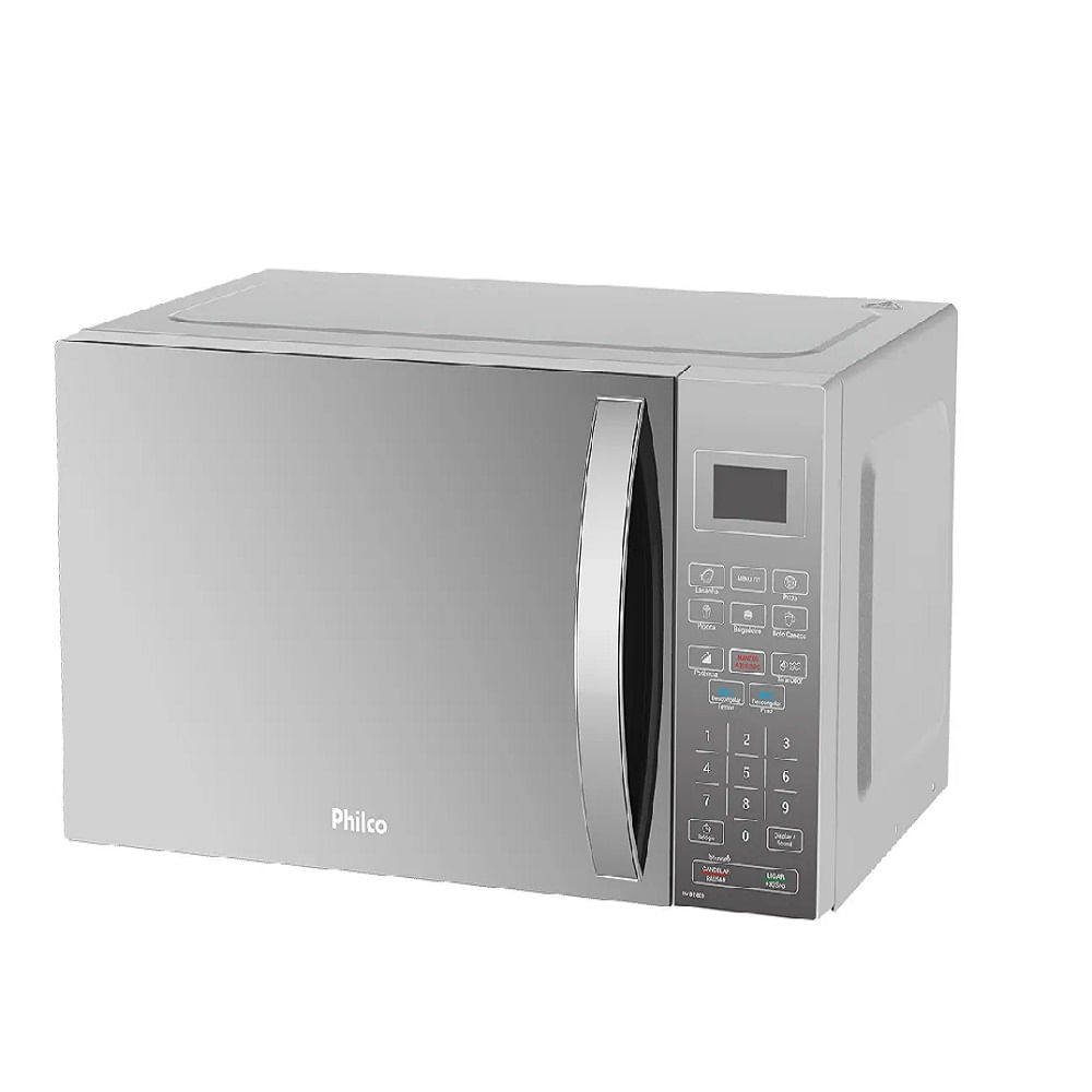 Micro-ondas Philco 28 Litros com Revestimento Limpa Fácil Espelhado Branco PMO28EB – 220 Volts - Image 5