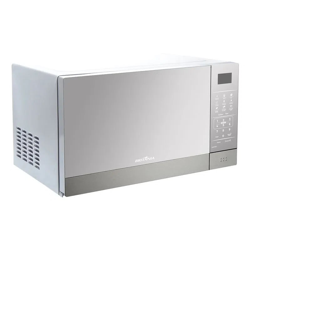 Micro-ondas Britânia 28 litros Inox Espelhado Branco BMO28IEB - 220 Volts - Image 2