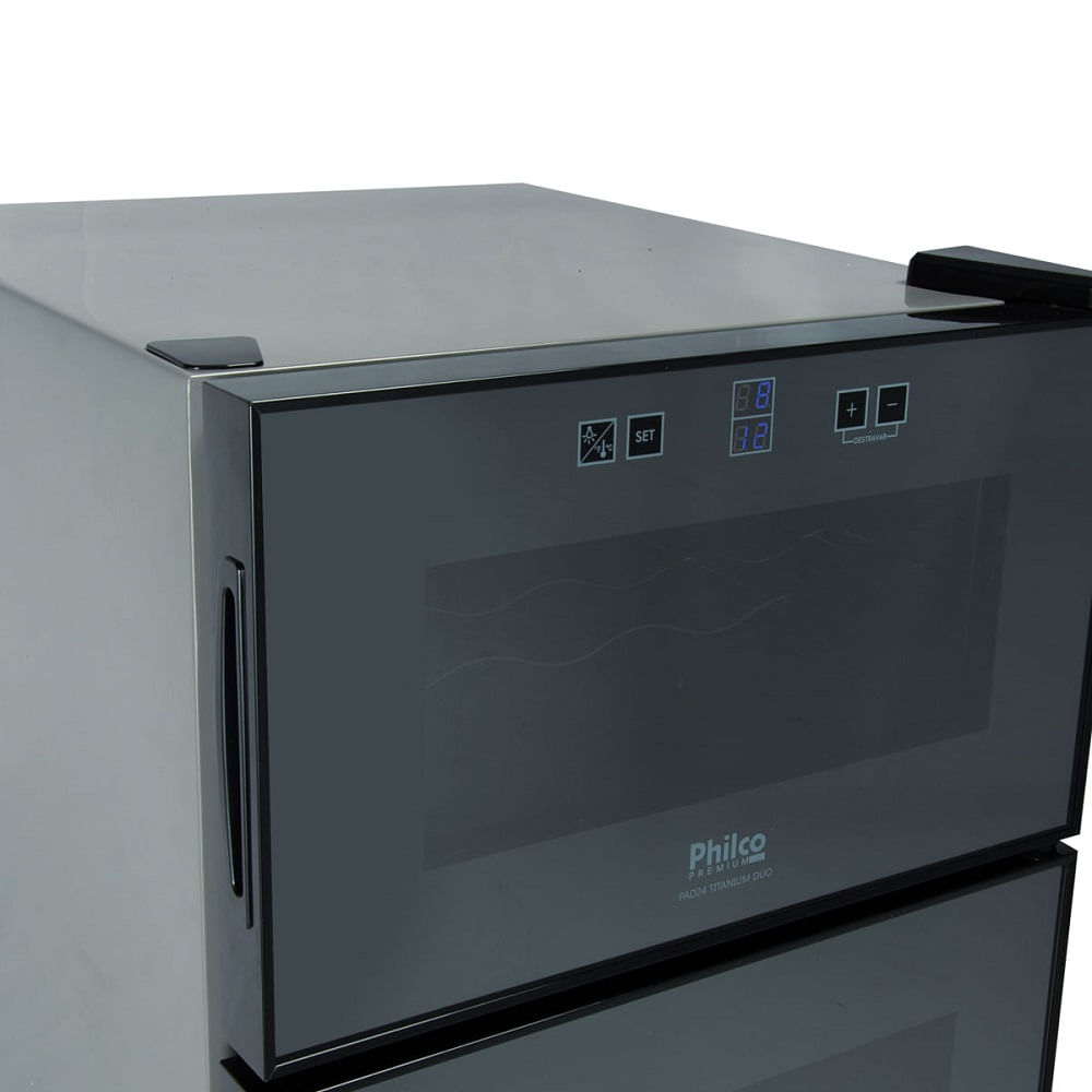 Adega Philco 24 Garrafas Titanium Duo Inox PAD24 - 220 Volts - Image 3