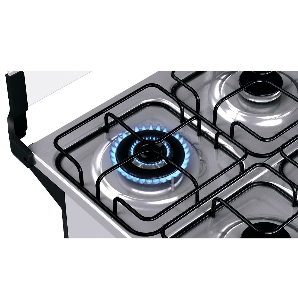 Fogão de Piso Brastemp 4 Bocas com Dupla Chama Branco BFO4EBB - Bivolt - Image 5