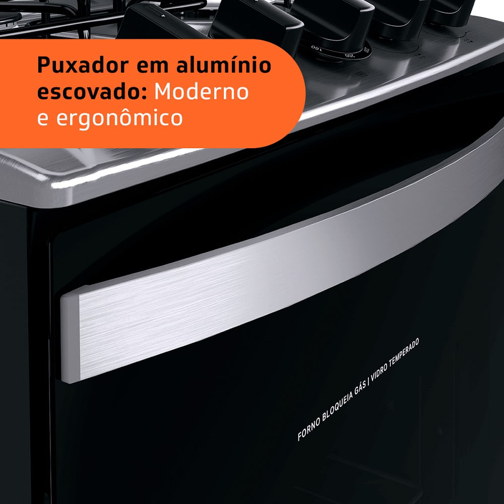 Fogão de Piso Brastemp 4 Bocas com Dupla Chama Branco BFO4EBB - Bivolt - Image 10