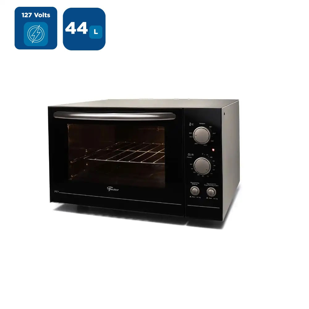 Forno Elétrico Bancada Fischer 44 Litros Fit com Dourador Prata - 127 Volts - Image 2