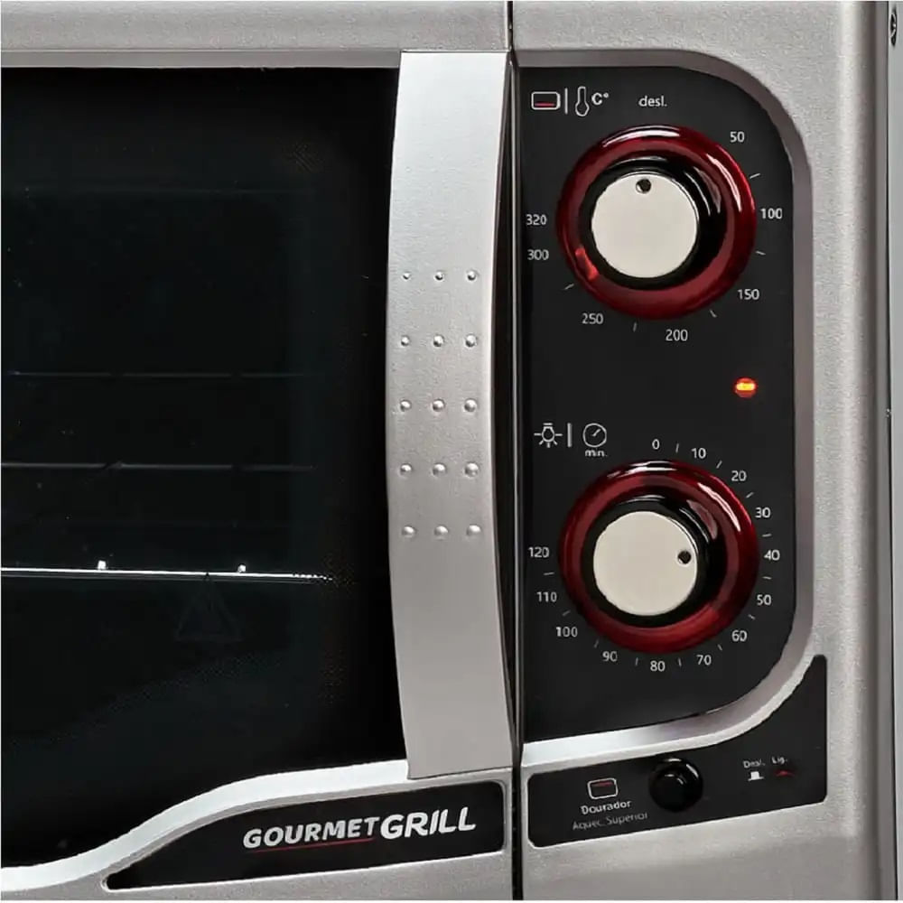 Forno Elétrico Fischer 44 Litros Gourmet Grill Prata - 127 Volts - Image 4