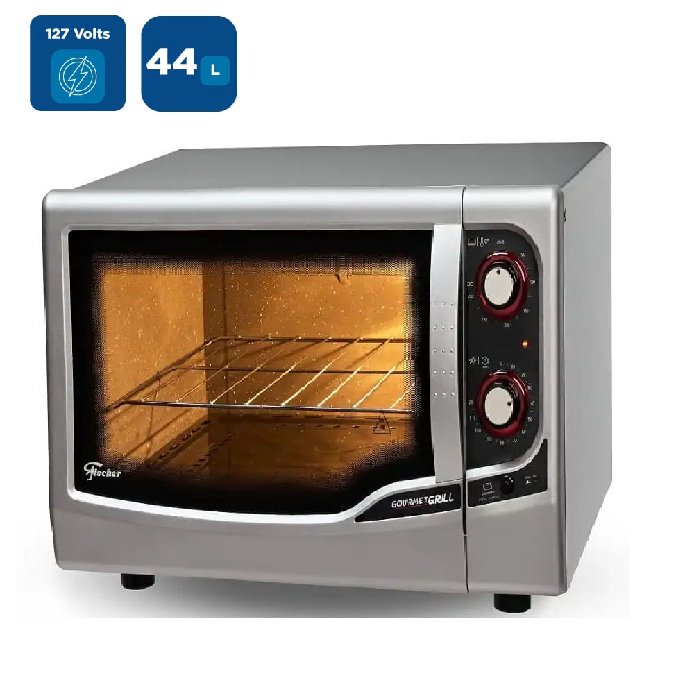 Forno Elétrico Fischer 44 Litros Gourmet Grill Prata - 127 Volts - Image 2