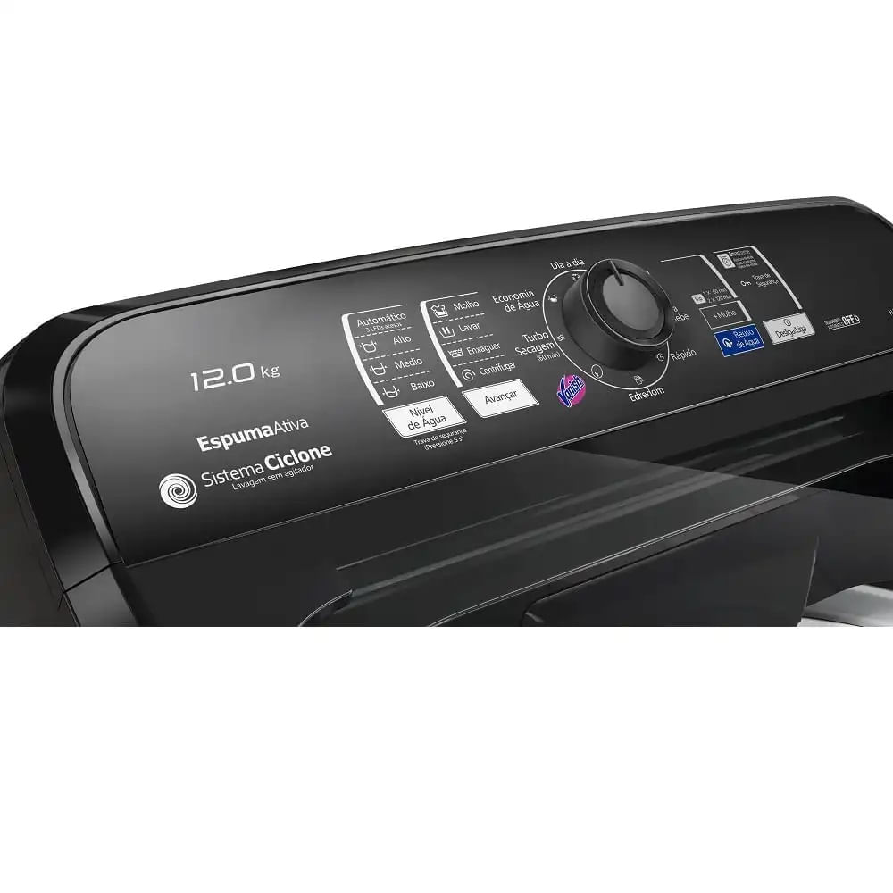 Lavadora de Roupas Panasonic 12Kg Função Vanish Titânio F120 - 220 Volts - Image 6