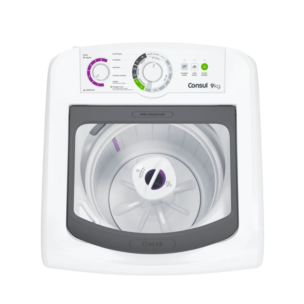 Lavadora de Roupas Consul 9Kg com Dosagem Econômica e Ciclo Edredom Branca CWB09BB – 127 Volts - Image 4
