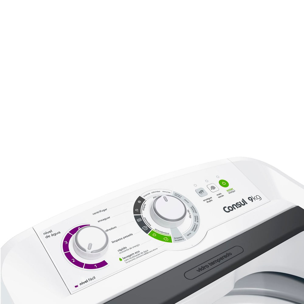 Lavadora de Roupas Consul 9Kg com Dosagem Econômica e Ciclo Edredom Branca CWB09BB – 127 Volts - Image 5