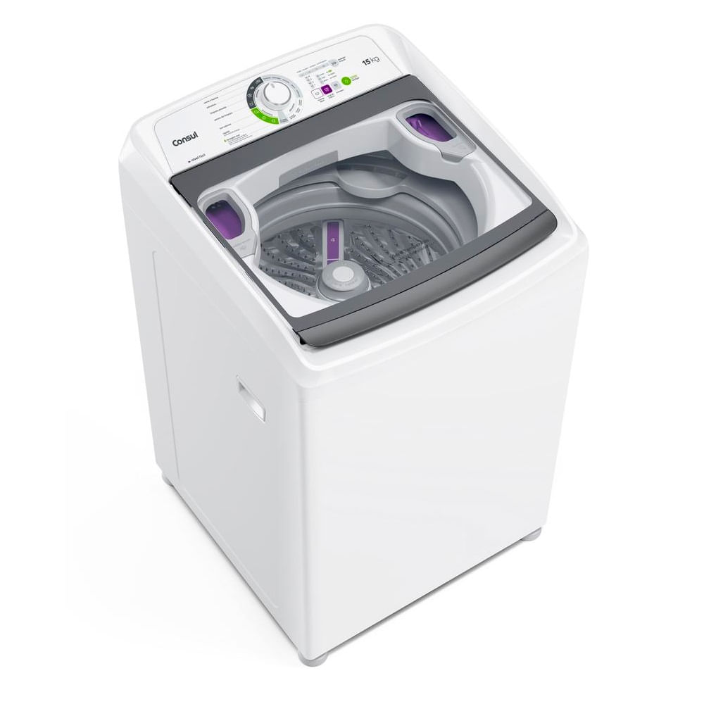 Lavadora de Roupas Consul 15Kg com Lavagem Econômica e Ciclo Edredom Branca CWH15AB – 220 Volts - Image 2