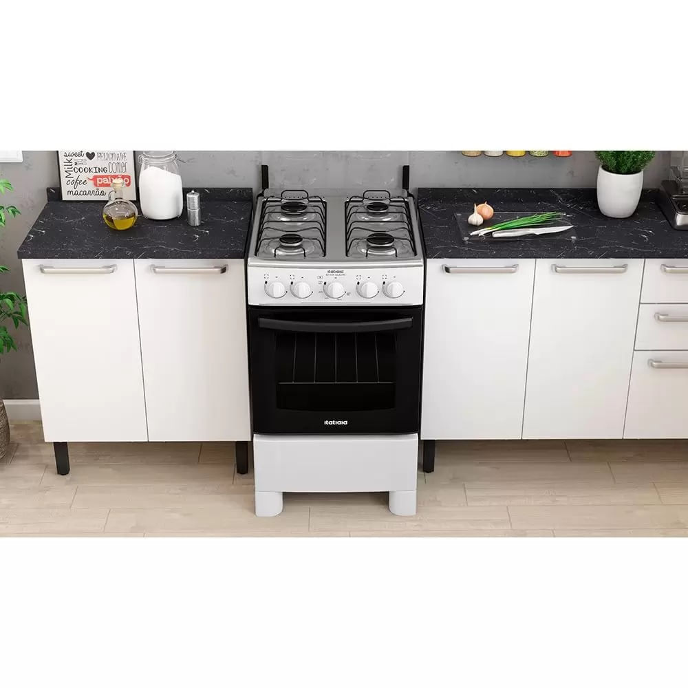 Fogão de Piso Itatiaia Star Clean NG 4 Bocas Branco - Image 6