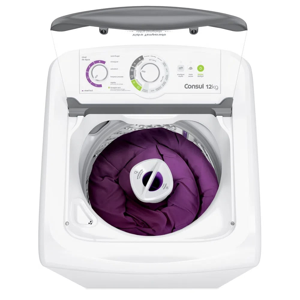 Lavadora de Roupas Consul 12Kg com Dosagem Econômica e Ciclo Edredom Branca CWH12BB – 127 Volts - Image 5