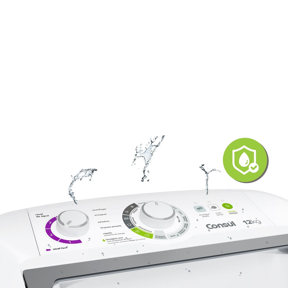 Lavadora de Roupas Consul 12Kg com Dosagem Econômica e Ciclo Edredom Branca CWH12BB – 127 Volts - Image 13