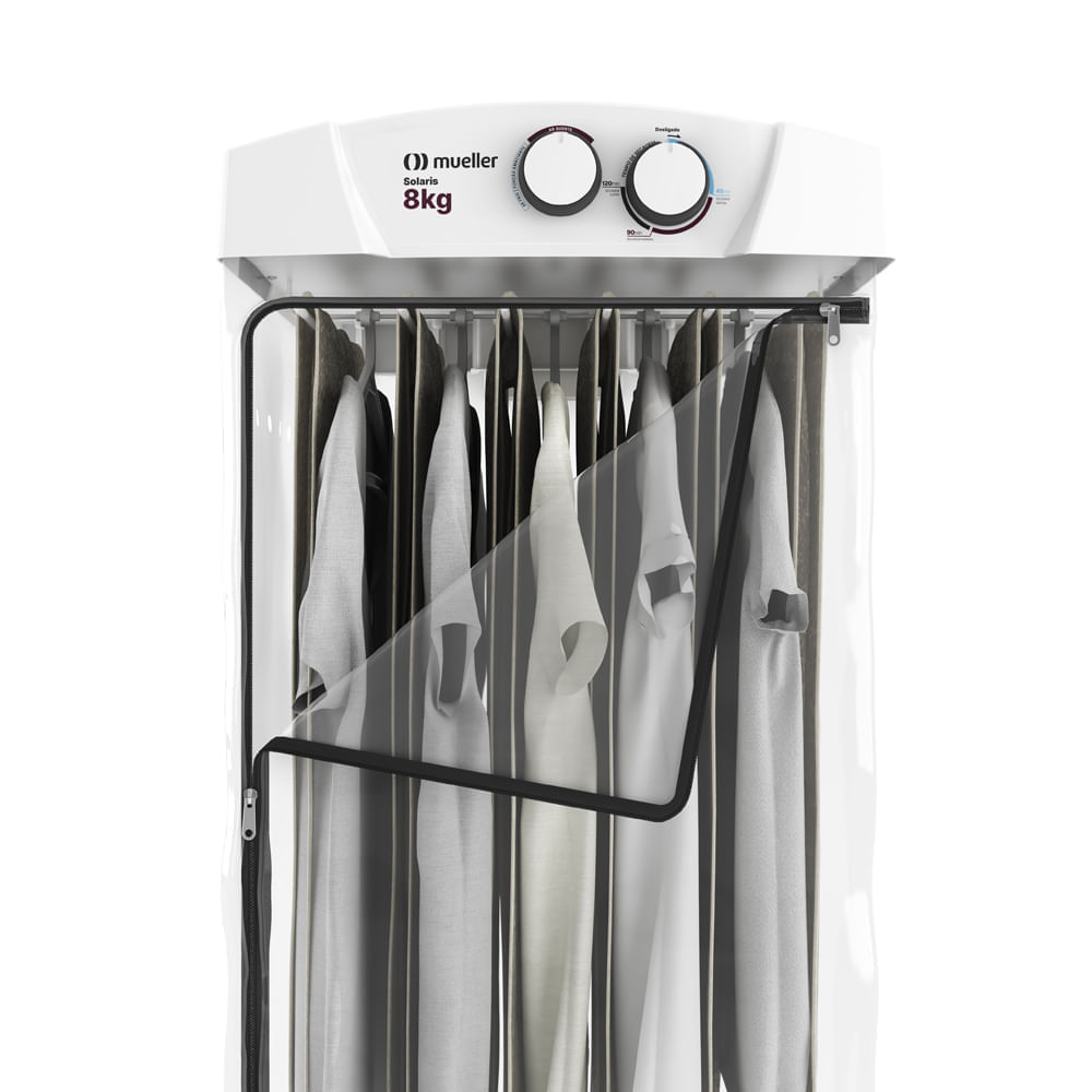 Secadora de Roupa Mueller 8Kg Solaris Timer de 120 Minutos Branca – 220 Volts - Image 4
