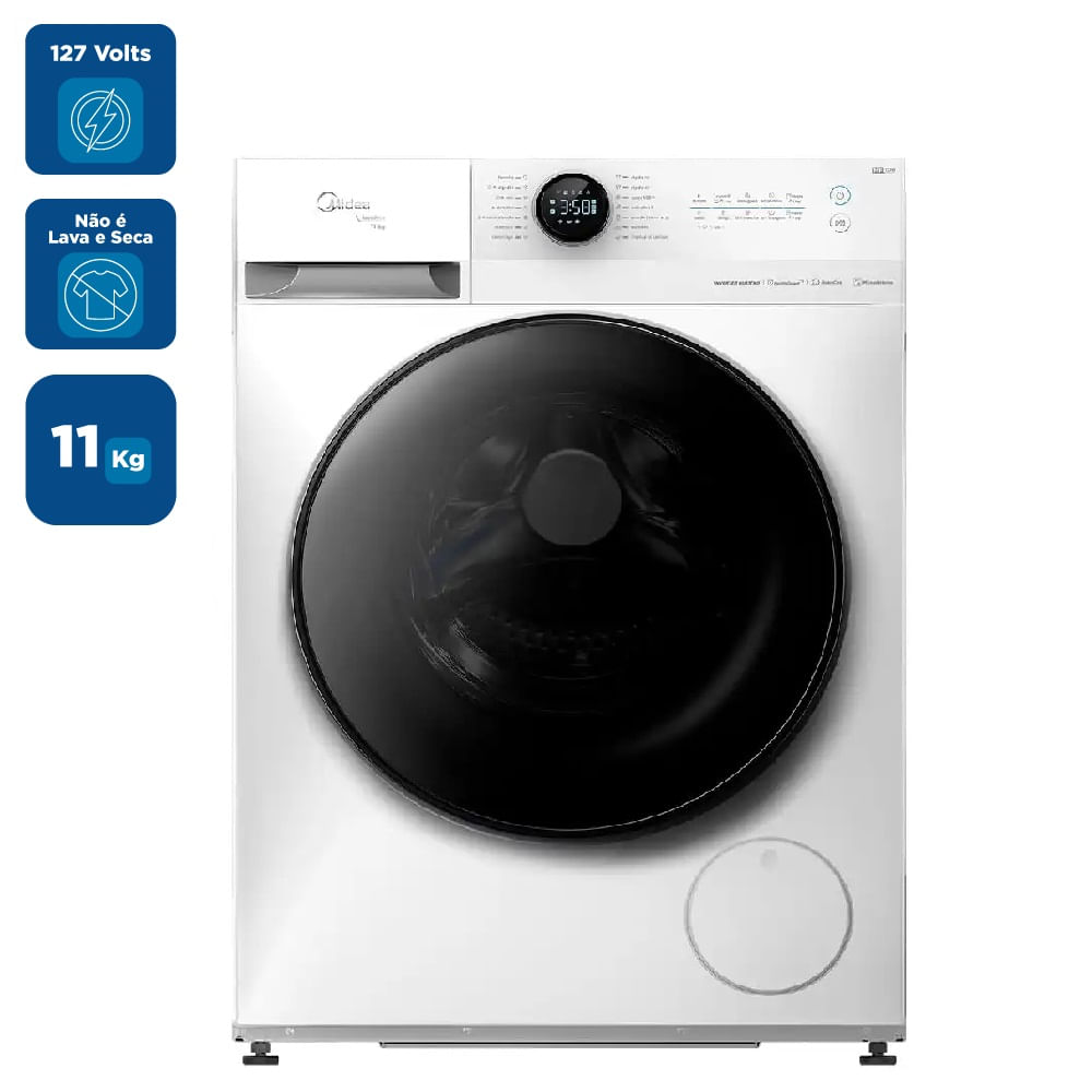 Lavadora de Roupas Midea HealthGuard Smart 11KG Branca MF200W110WB/WK-01 – 127 Volts - Image 2