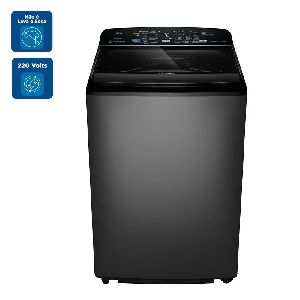 Lavadora de Roupas Panasonic 18Kg Titânio NA-F180P7TB – 220 Volts - Image 2