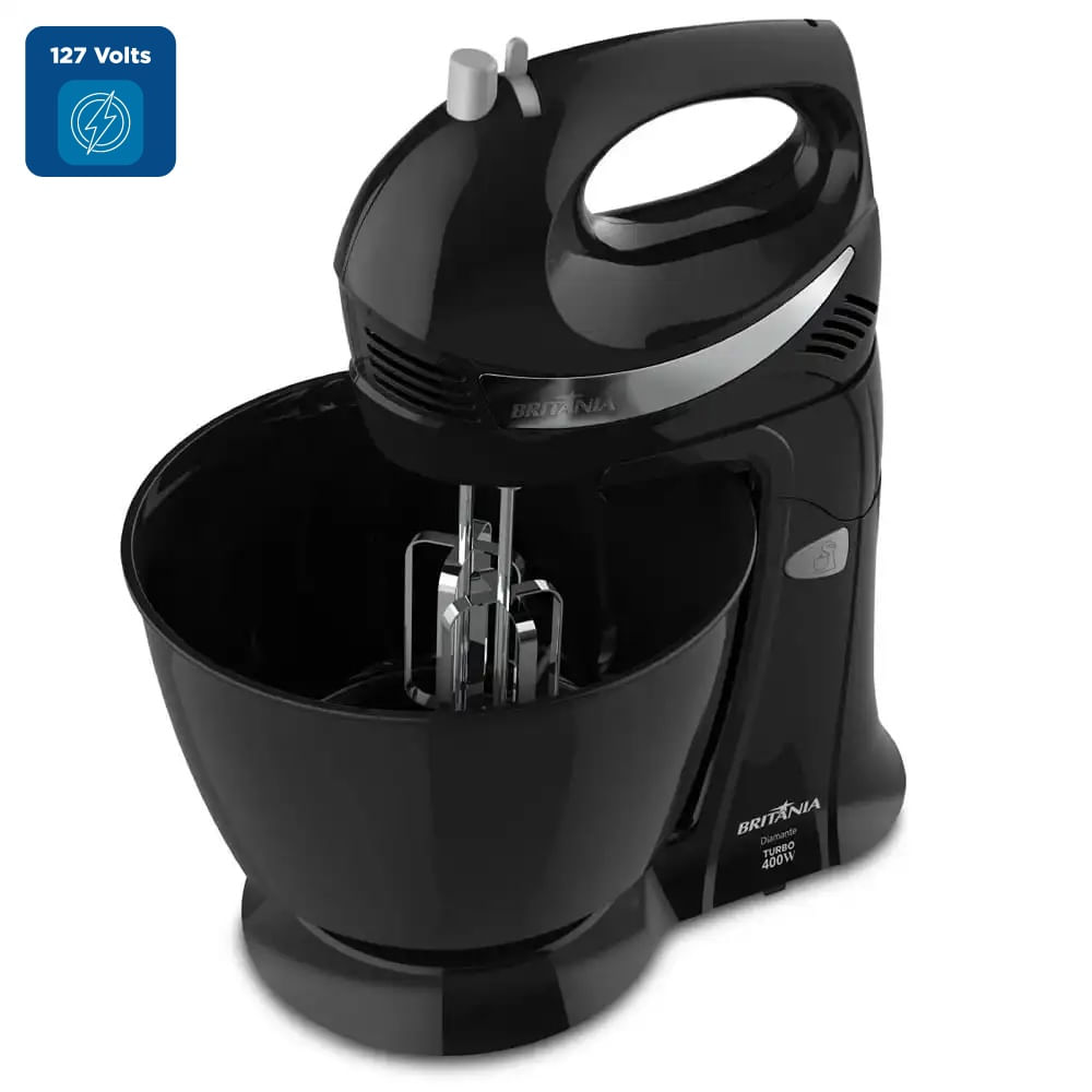 Batedeira Britânia 4,3 Litros 400W Preta Diamante 033401162 – 127 Volts - Image 2