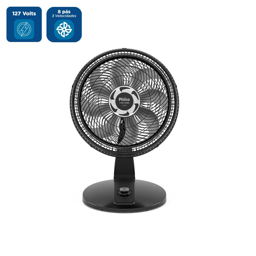 Ventilador de Mesa Philco 40cm 2 em 1 Maxx Force Preto PVT491 – 127 Volts - Image 2