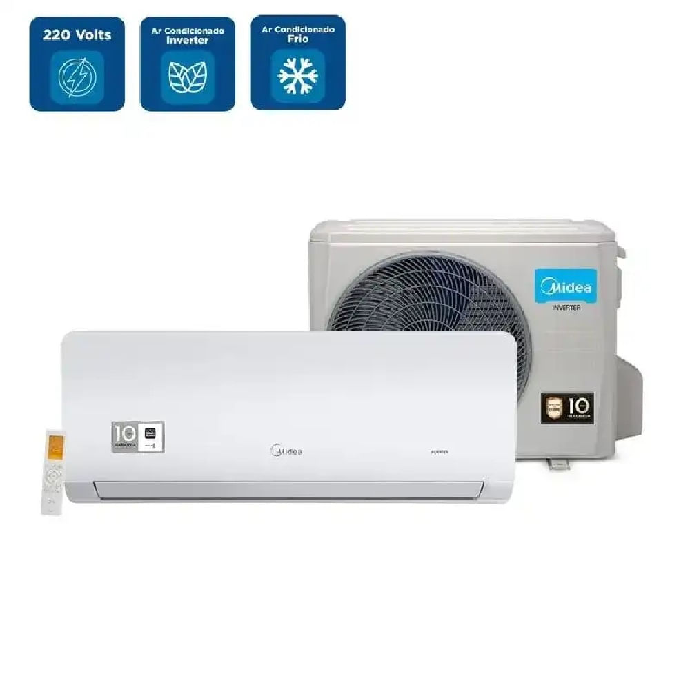 Ar Condicionado Split Hi Wall Inverter Springer Midea Xtreme Save Connect 24000 BTU/h Frio 42AGVCI24M5 – 220 Volts - Image 2