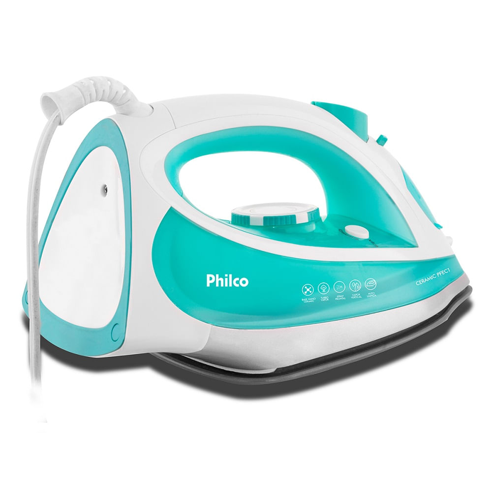 Ferro a Vapor Philco Ceramic Branco e Verde PFEC1 – 127 Volts - Image 6