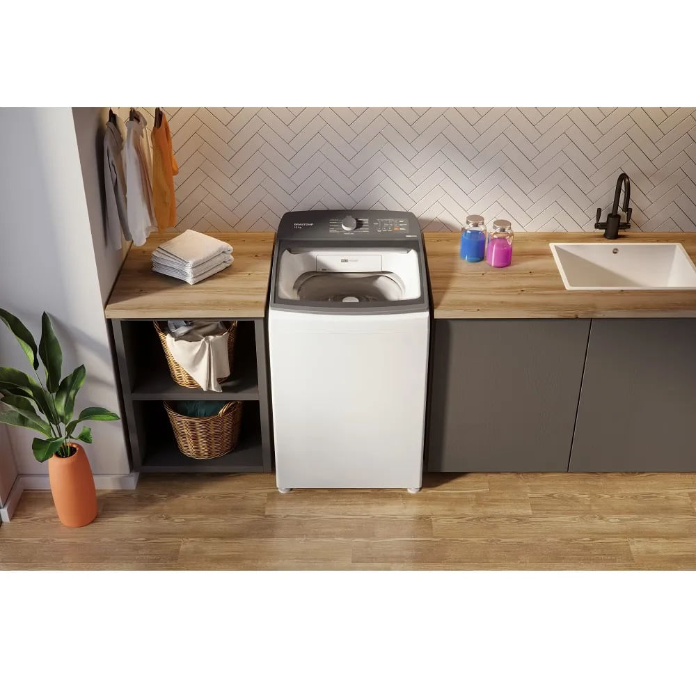 Lavadora de Roupas Brastemp 15Kg Smart Sensor Branca BWF15AB – 220 Volts - Image 6