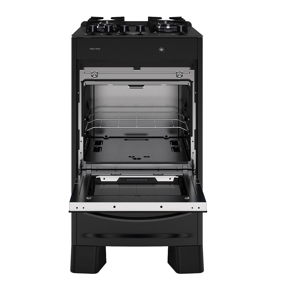 Fogão de Piso Suggar 4 Bocas Mesa de Vidro Neo Max Preto – Bivolt - Image 5