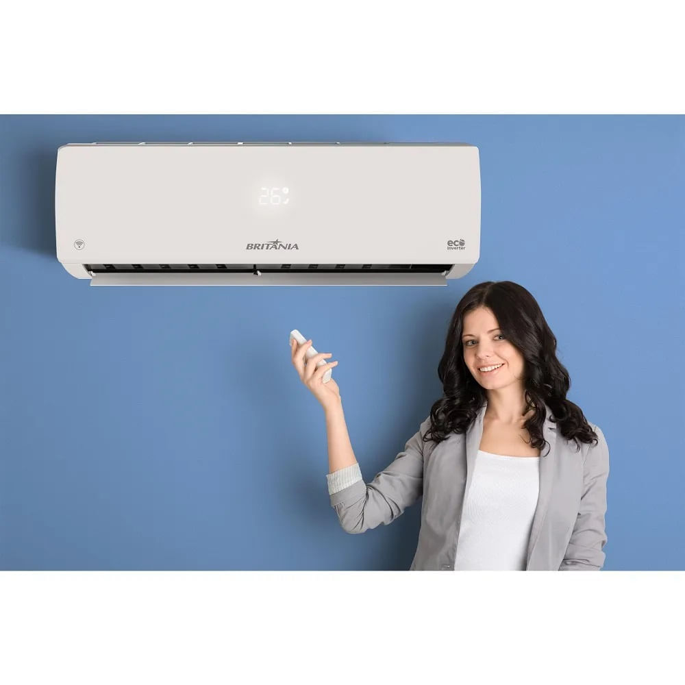 Ar Condicionado Split Hi Wall Eco Inverter Britânia 12000 BTU/h Frio Bifásico BAC12000IFM15 – 220 Volts - Image 3