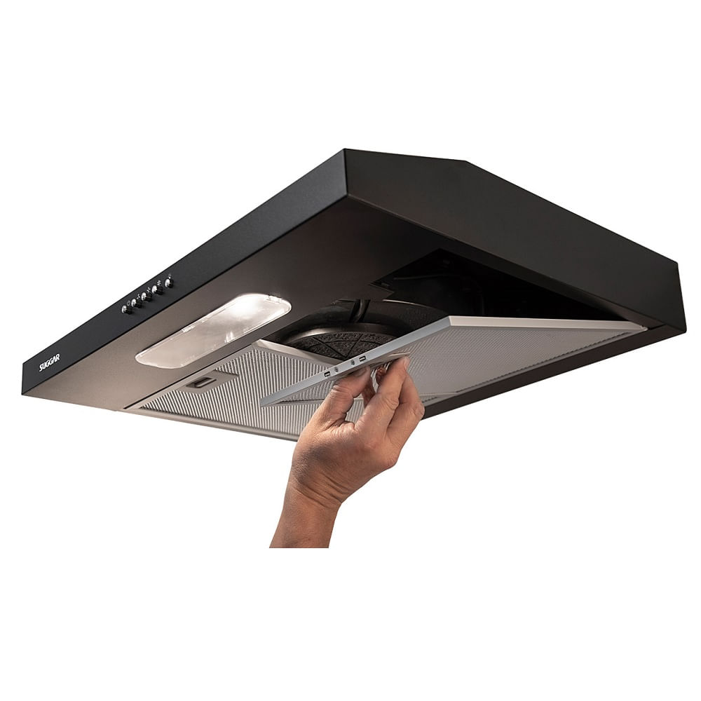 Depurador de Ar Suggar Slim 60cm Preto DPS161PT – 127 Volts - Image 4