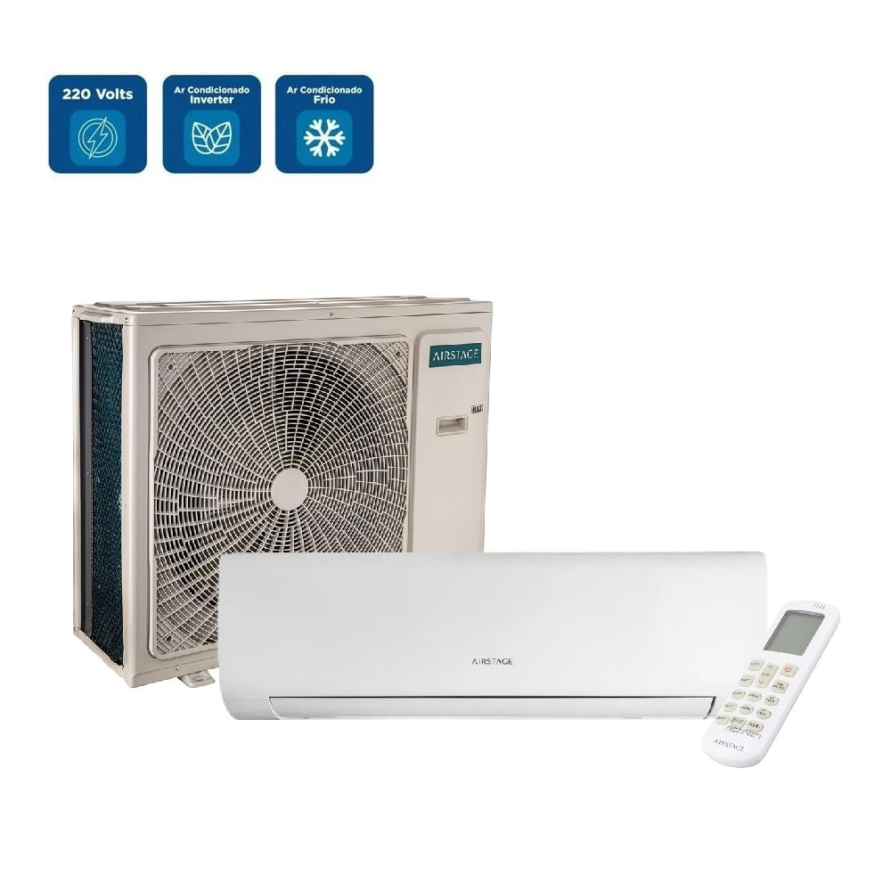 Ar Condicionado Split Hi Wall Inverter Fujitsu Airstage Essencial 30000 BTU/h Frio ASKA30CPBA-Z - 220 Volts - Image 2