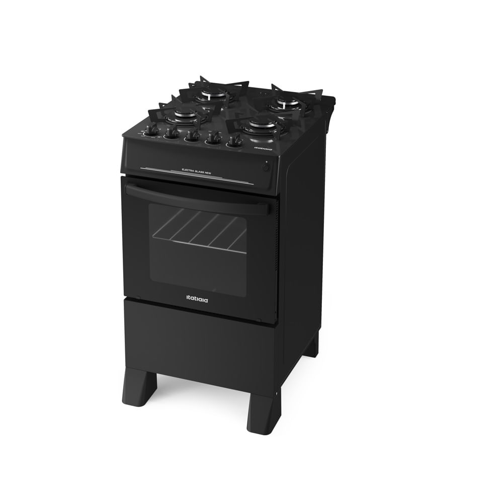Fogão de Piso Itatiaia 4 Bocas com Mesa de Vidro Electra Glass New Preto – Bivolt - Image 3
