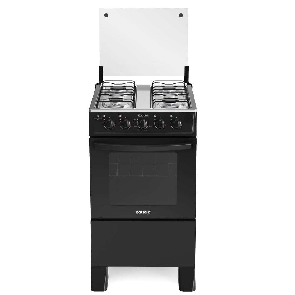 Fogão Itatiaia 4 Bocas Star Clean New Preto - Image 4