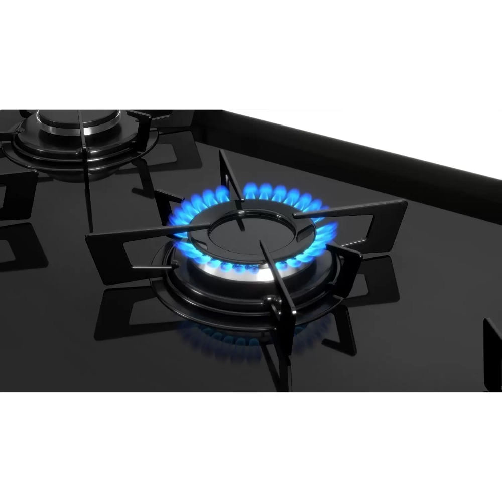Fogão de Piso Itatiaia 5 Bocas com Mesa de Vidro Electra Glass New Preto – Bivolt - Image 4