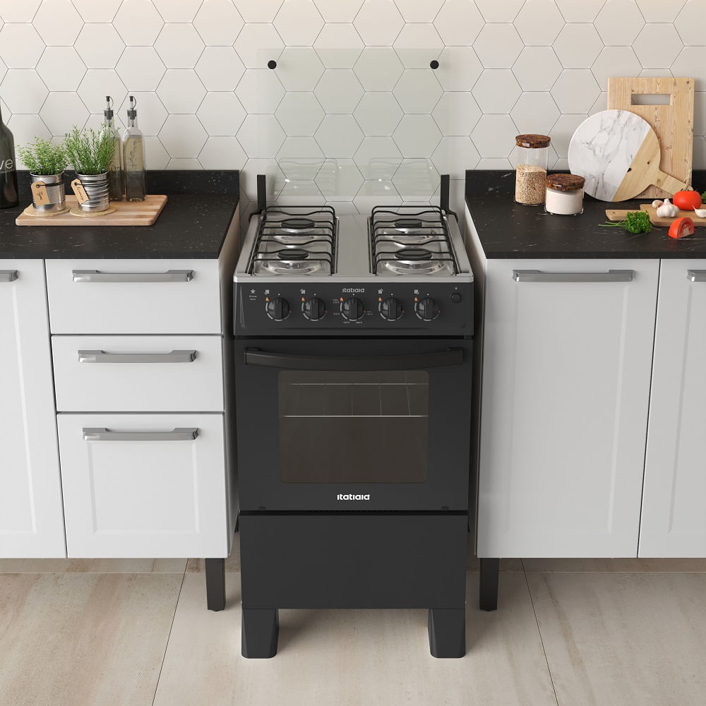 Fogão de Piso Itatiaia 4 Bocas Star New Preto – Bivolt - Image 7